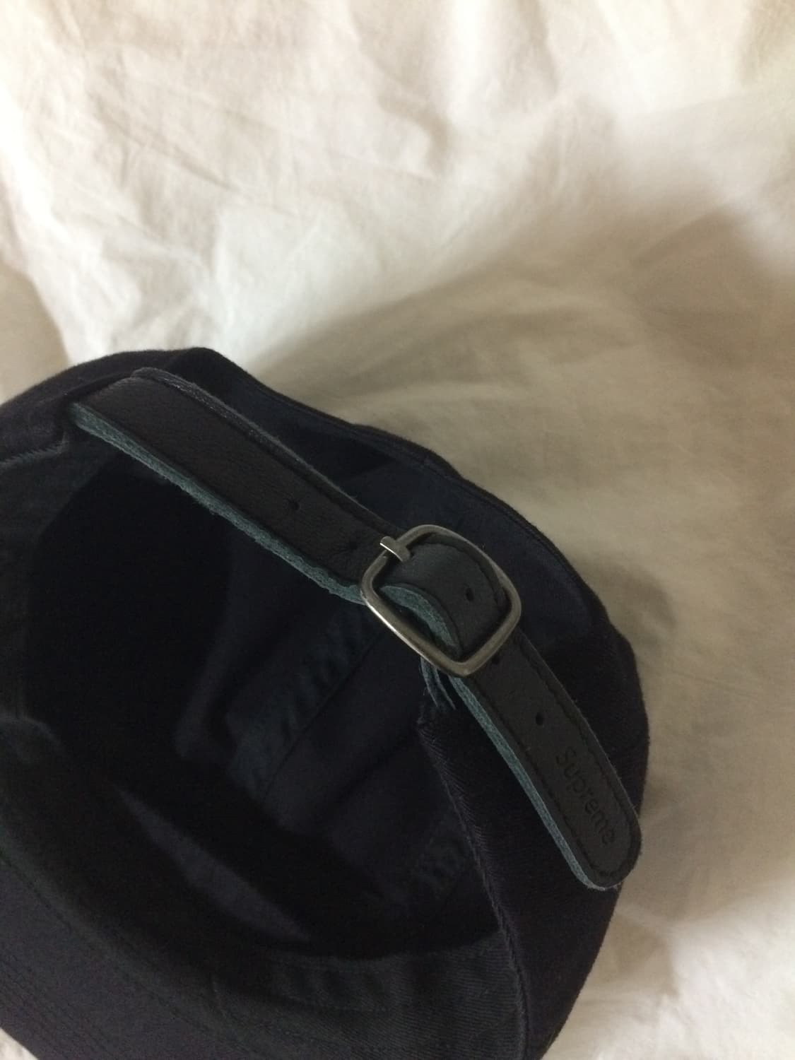 슈프림 워시드 치노 트윌 캠프캡 블랙 상품이미지5