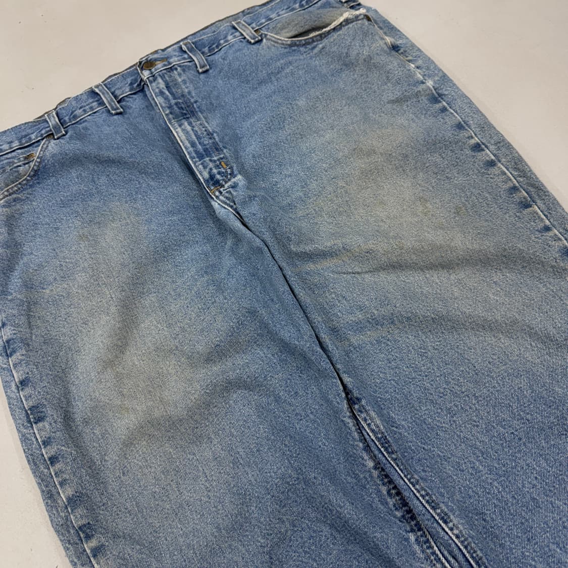 칼하트 OG 가죽패치 워싱 워크 데님팬츠 상품이미지5