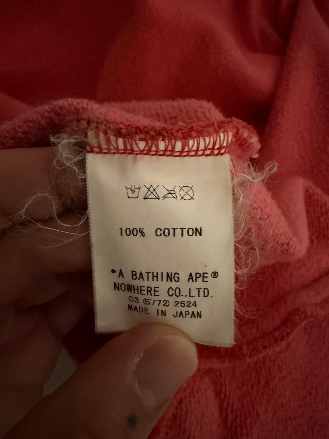 베이프 OG 레드 카모 사루 로고 바시티 자켓 상품이미지6