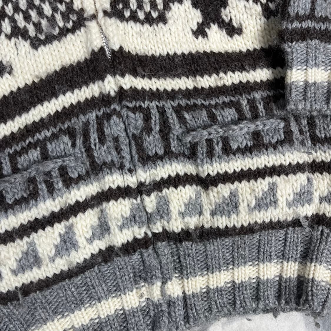 [Canadian Sweater] 90's 케네디언 스웨터 코위찬 가디건 상품이미지3