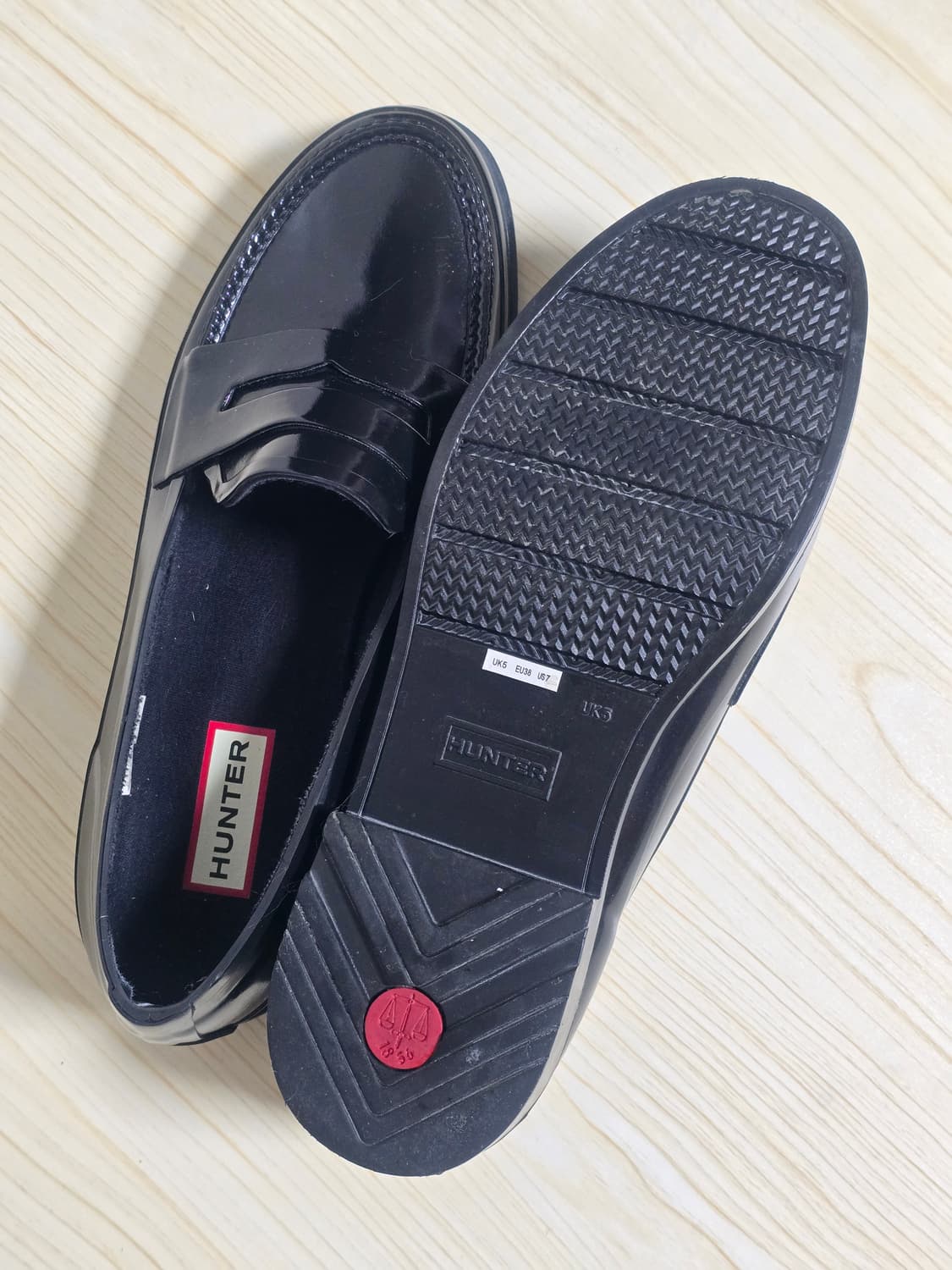 Hunter 헌터 페니 로퍼 블랙  240 상품이미지6