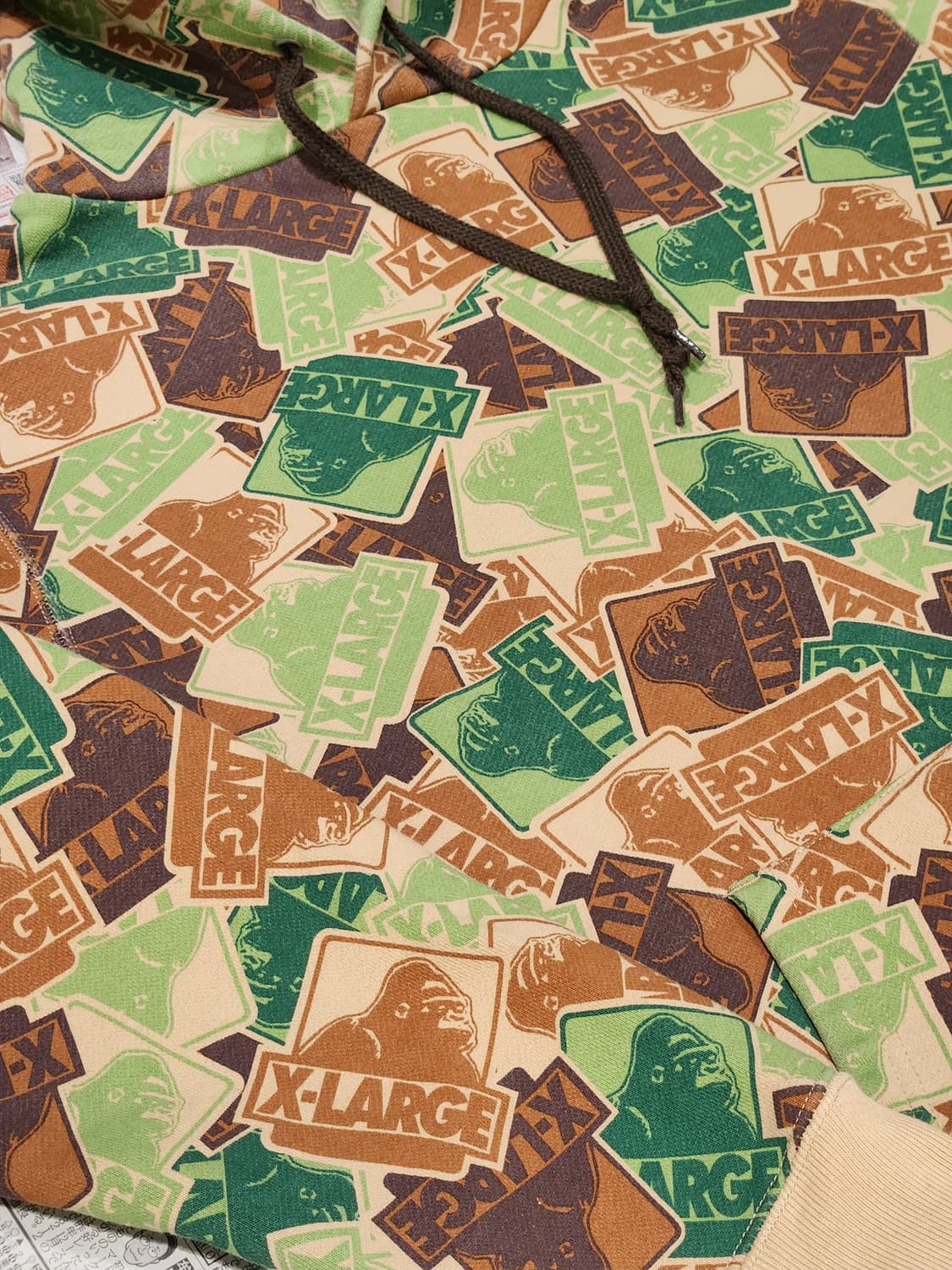 X-LARGE 카모패턴 후드 M 상품이미지2