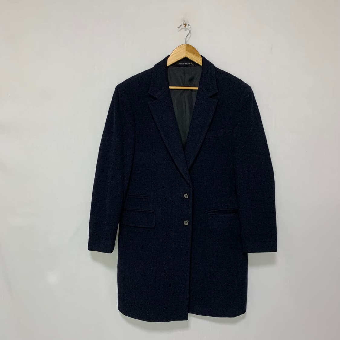 지오송지오 빈티지 남성 하프 코트 자켓 네이비 105 상품이미지1