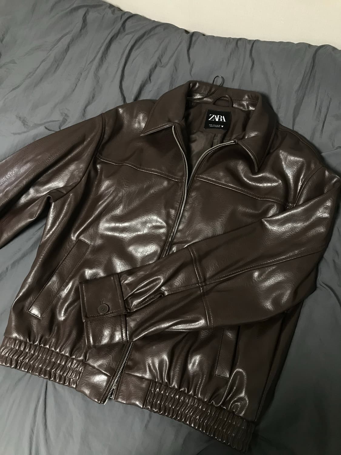 자라 레더자켓 상품이미지2