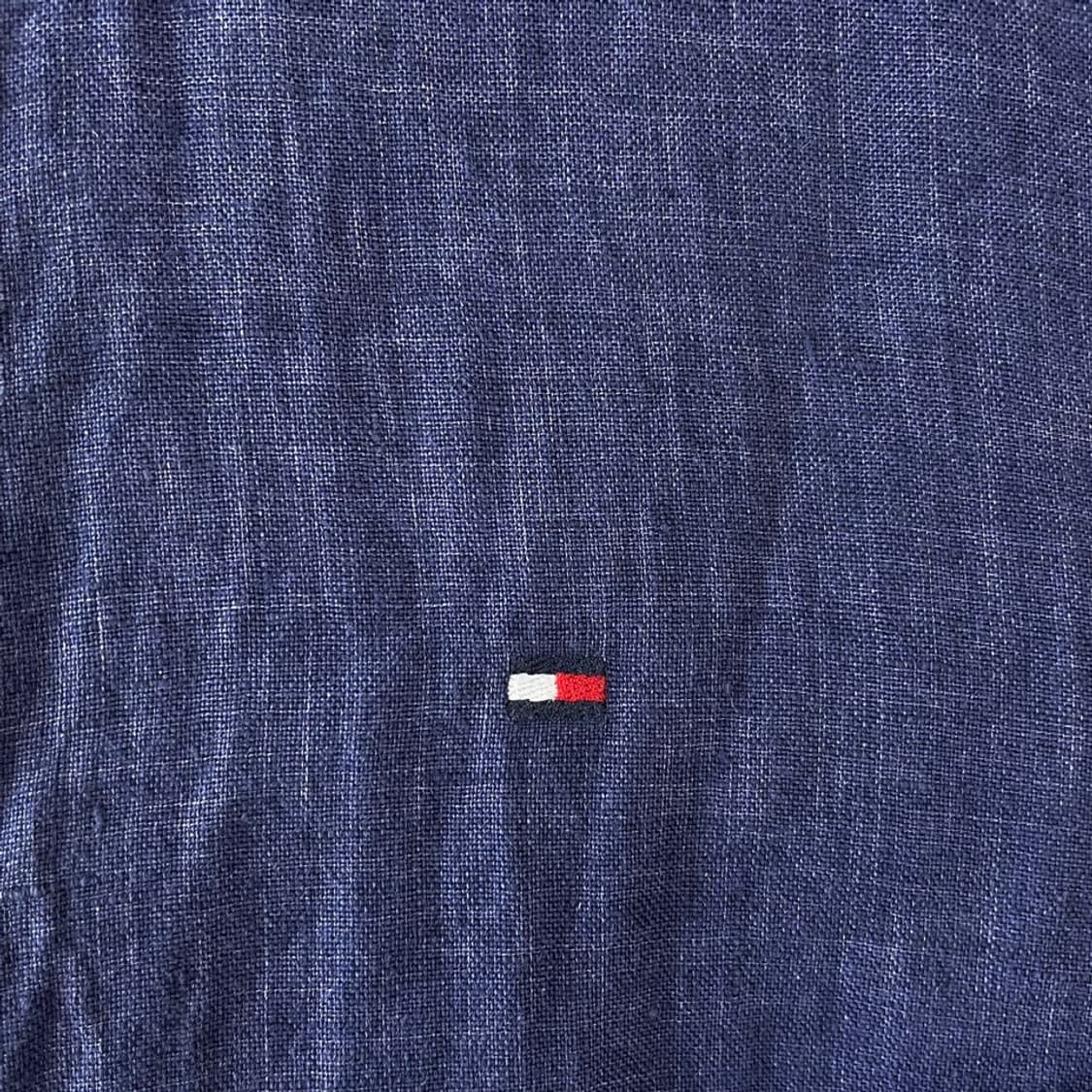 L 타미힐피거 남성 린넨 셔츠 100 상품이미지5