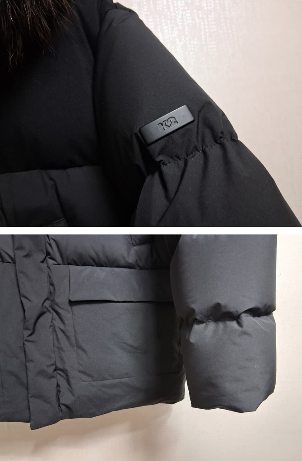 케이투 해비덕다운패딩 블랙 새상품급 표기115 상품이미지4