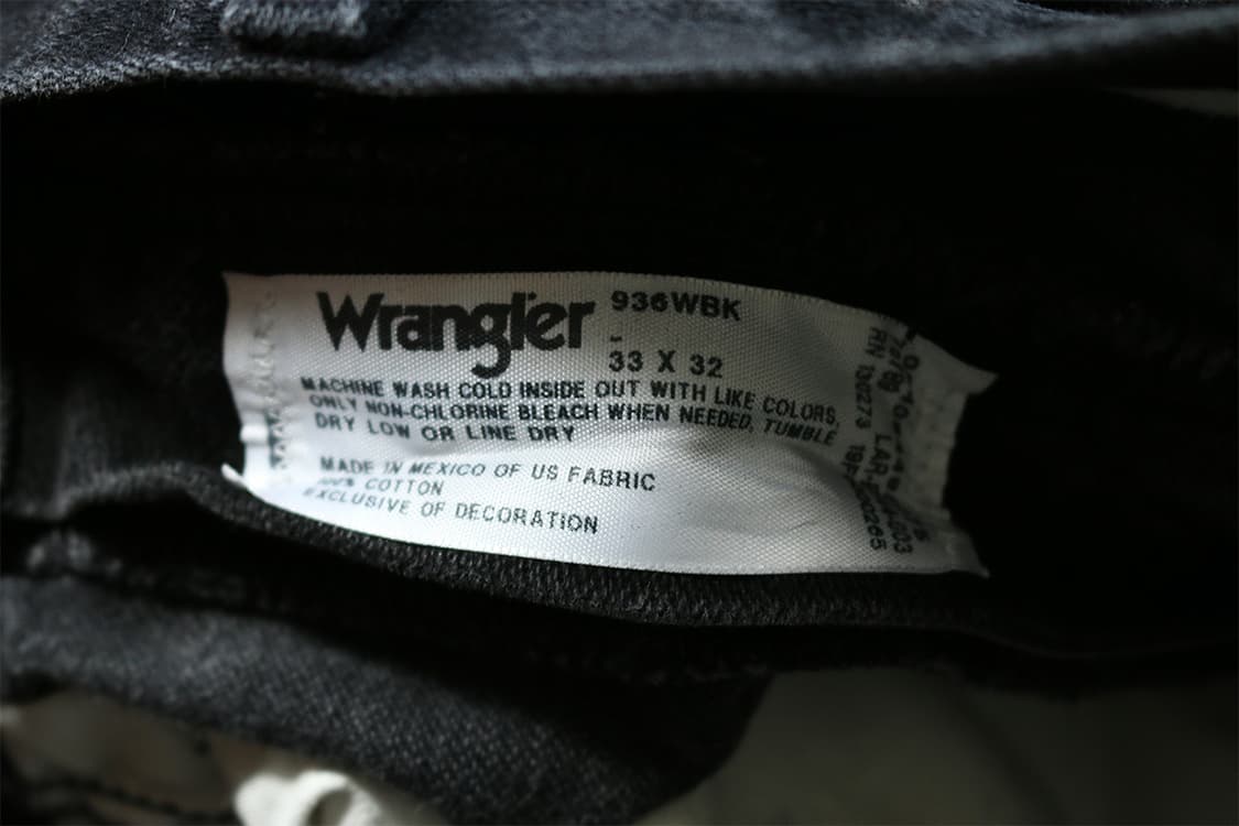  Wrangler 블랙 데님팬츠  상품이미지8