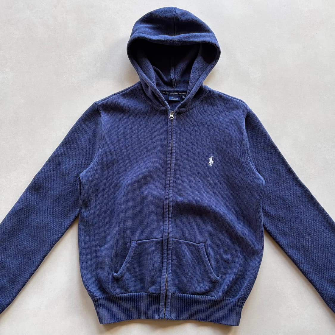 [S-M]폴로 랄프로렌 코튼 니트 후드집업 상품이미지4