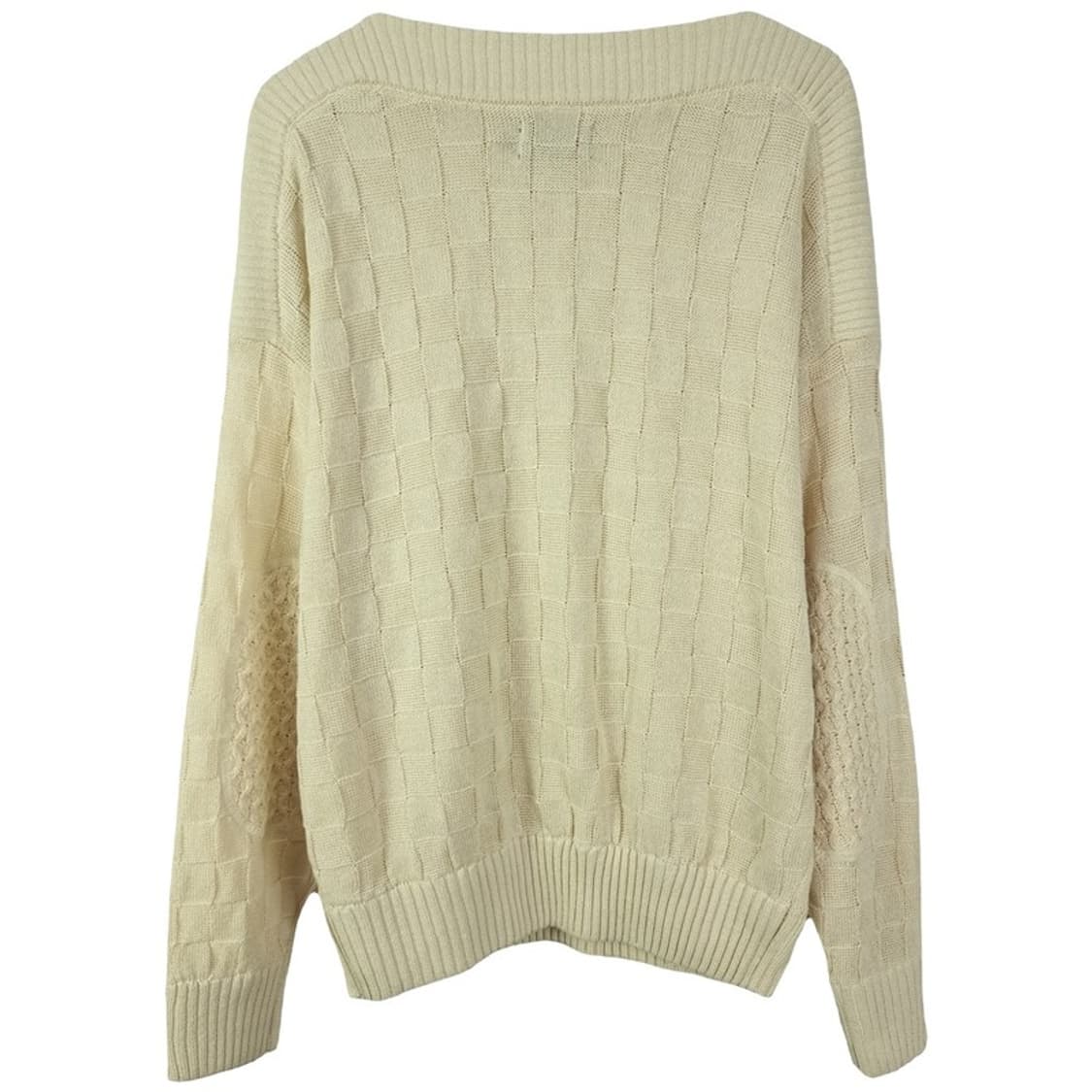 [오가프] 루즈핏 인트레치아토 니트 아이보리 M18600 상품이미지3