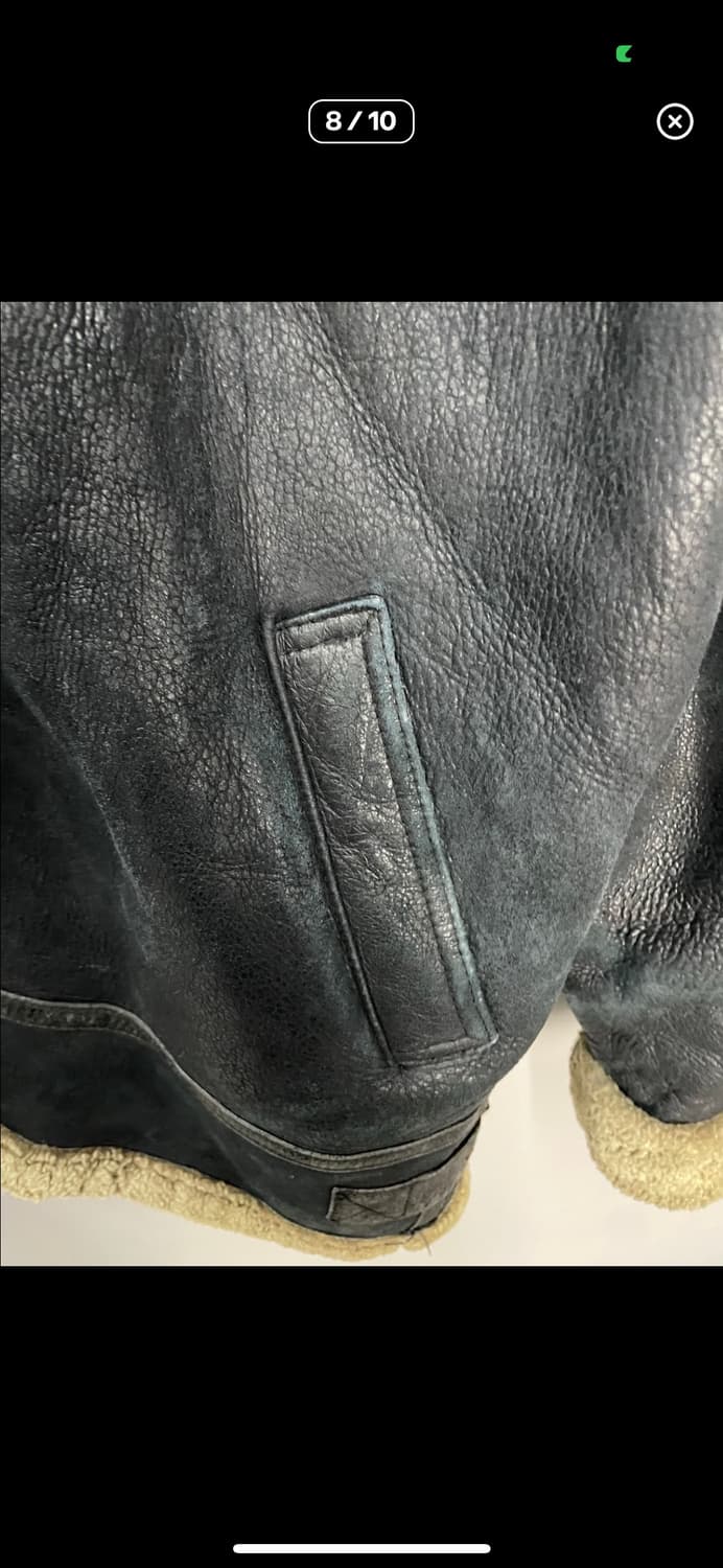 빈티지 양털 가죽 무스탕 자켓 A3197 상품이미지8