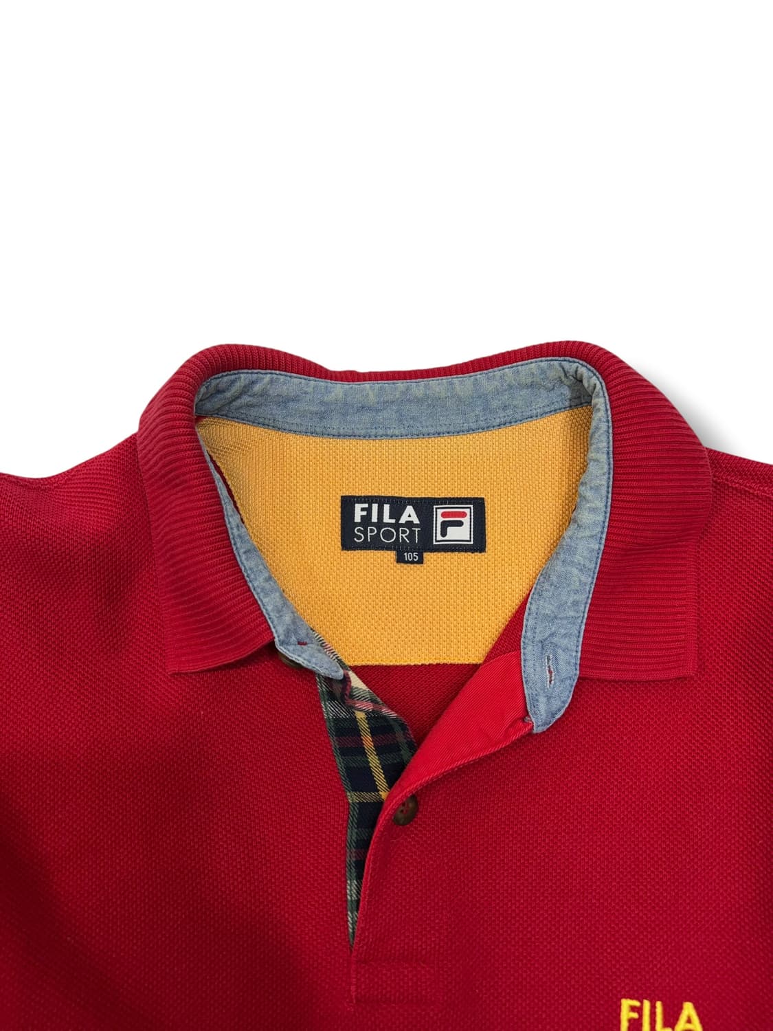 90s 휠라 FILA 스포츠 와플 롱슬리브 카라 티셔츠 (XL)  상품이미지7