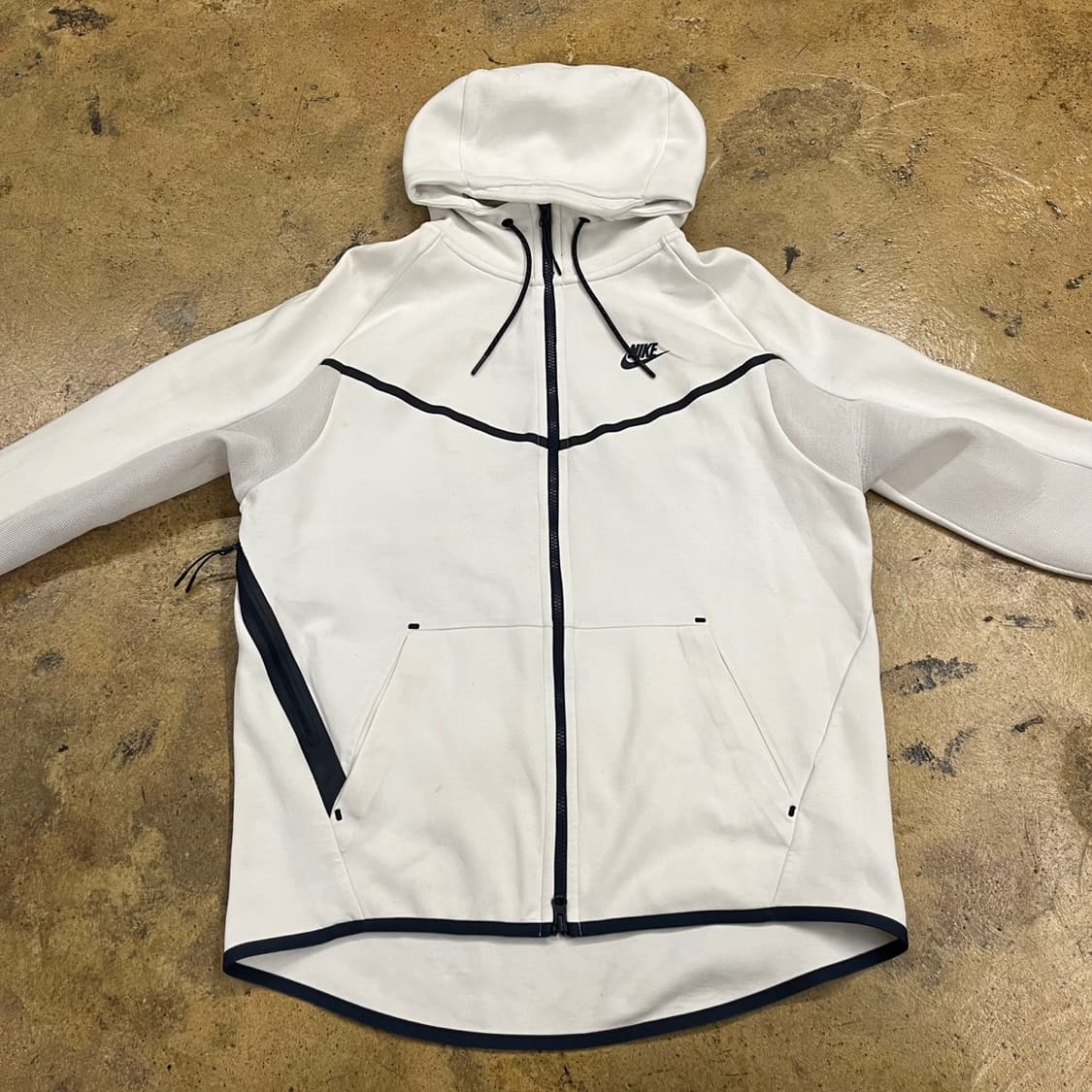 [정품/XL] 나이키 테크 플리스 화이트 후드집업 b19 상품이미지2