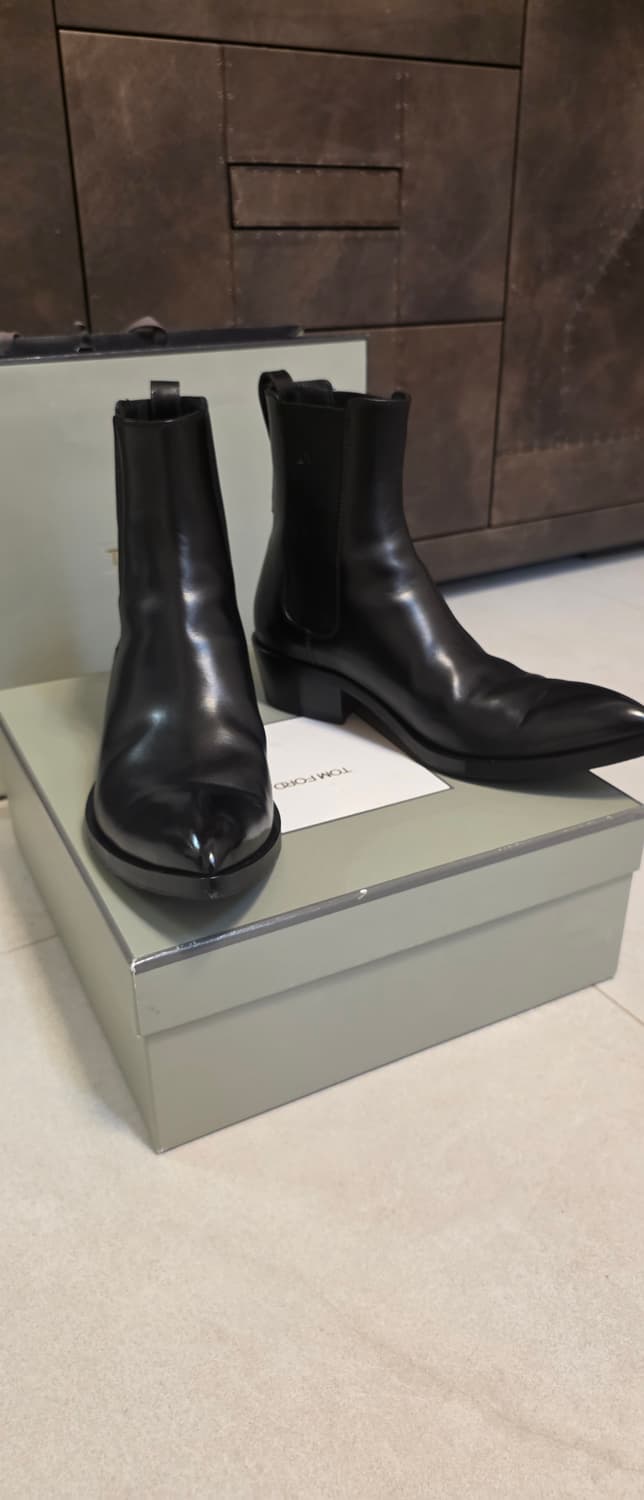 톰포드 버니쉬드 레더 첼시부츠 43 상품이미지4
