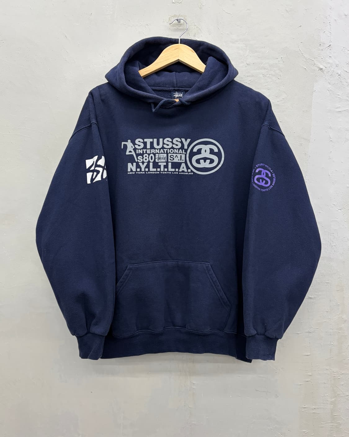 스투시 90s 인터내셔널 그래픽 스웻 후디 상품이미지1