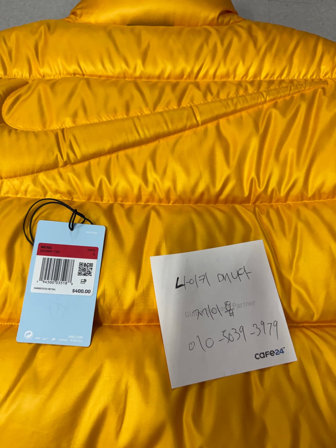 나이키 드레이크 녹타 패딩 옐로 상품이미지5