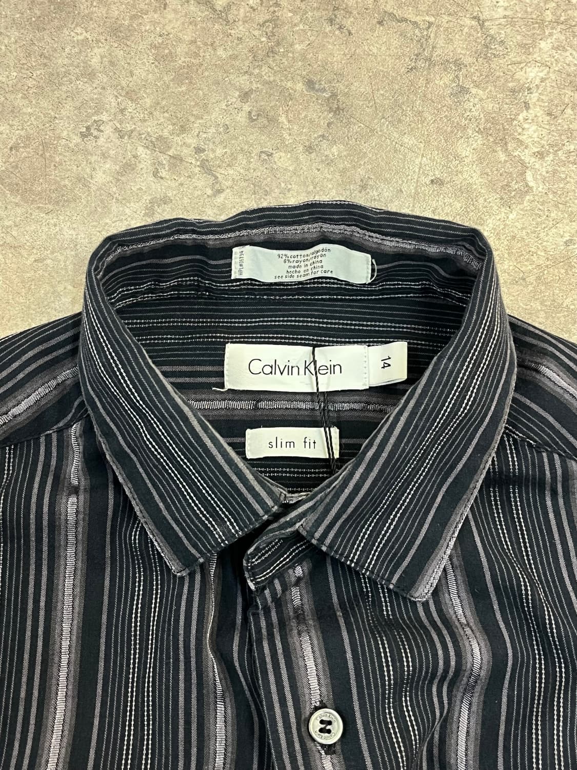 캘빈 클라인 스트라이프 셔츠 블랙 키즈14 #csz2449 상품이미지4