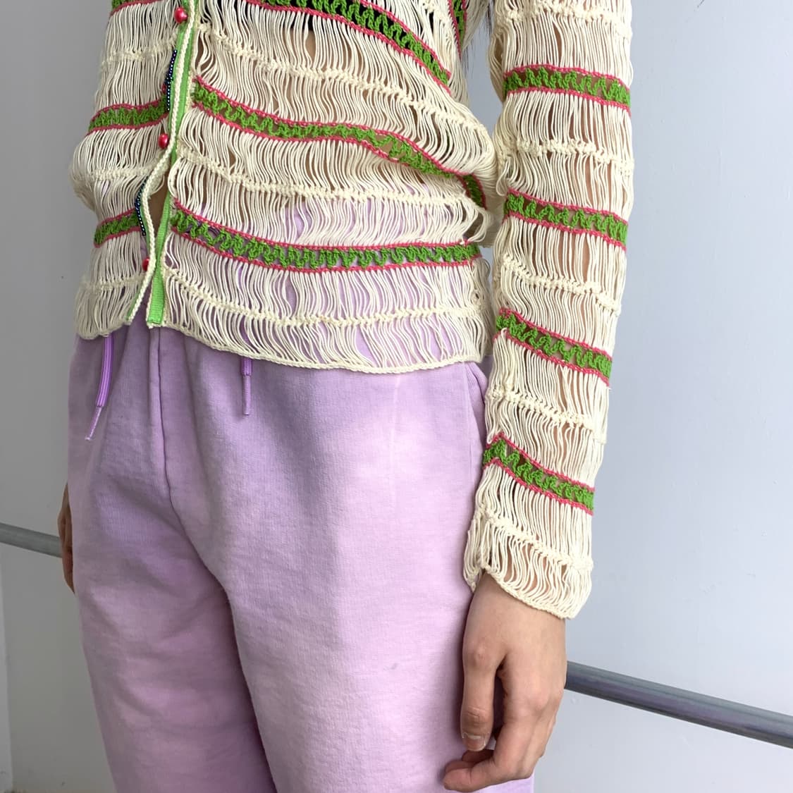 히스테릭 글래머 네트 스트라이프 가디건 상품이미지5