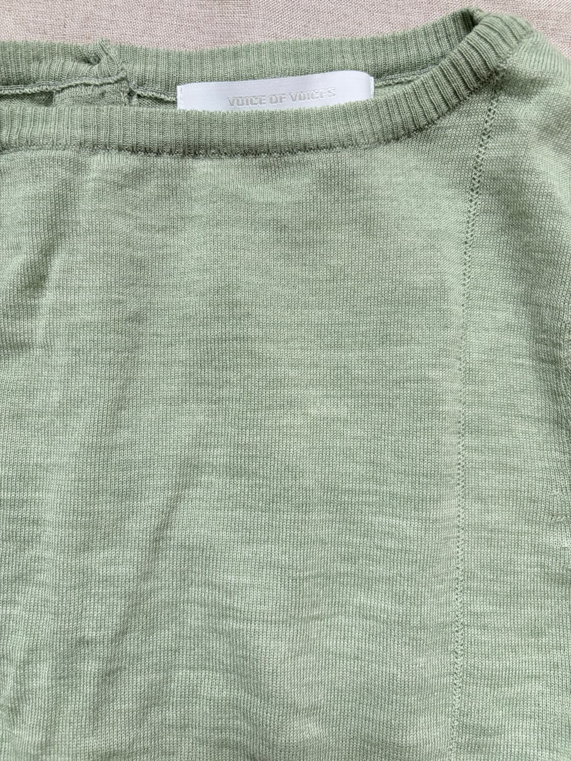 보브 vov 보트넥 크롭 니트 풀오버 상품이미지6