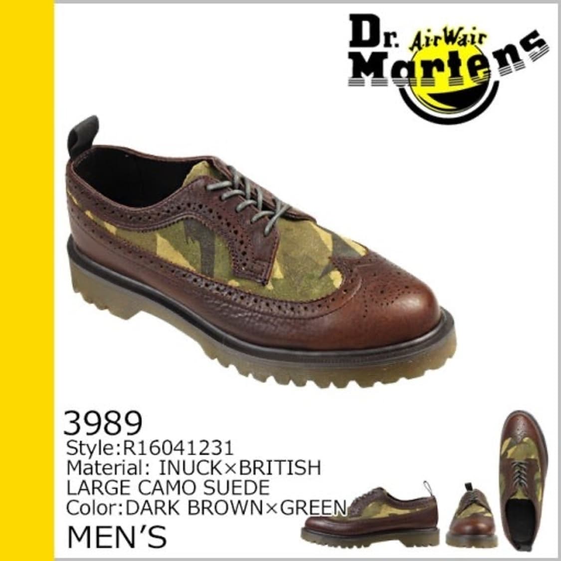 닥터마틴 카모 브라운 윙팁 uk9 280 상품이미지9
