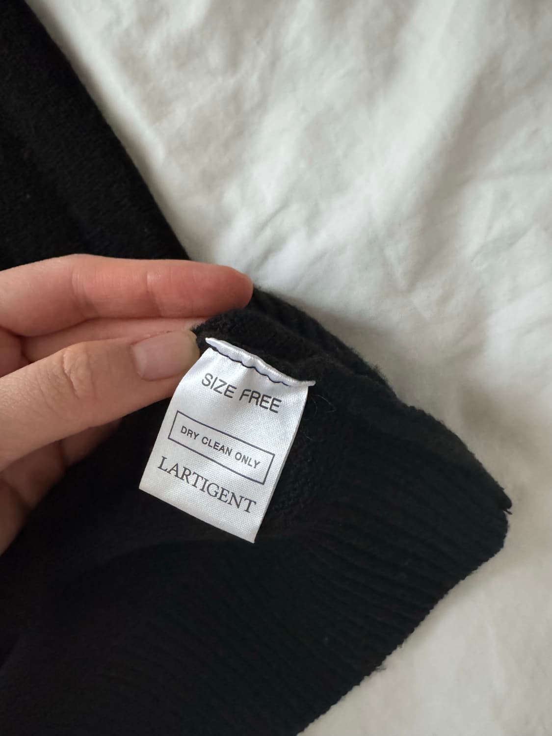 라티젠 블랙 리본 니트 상품이미지4