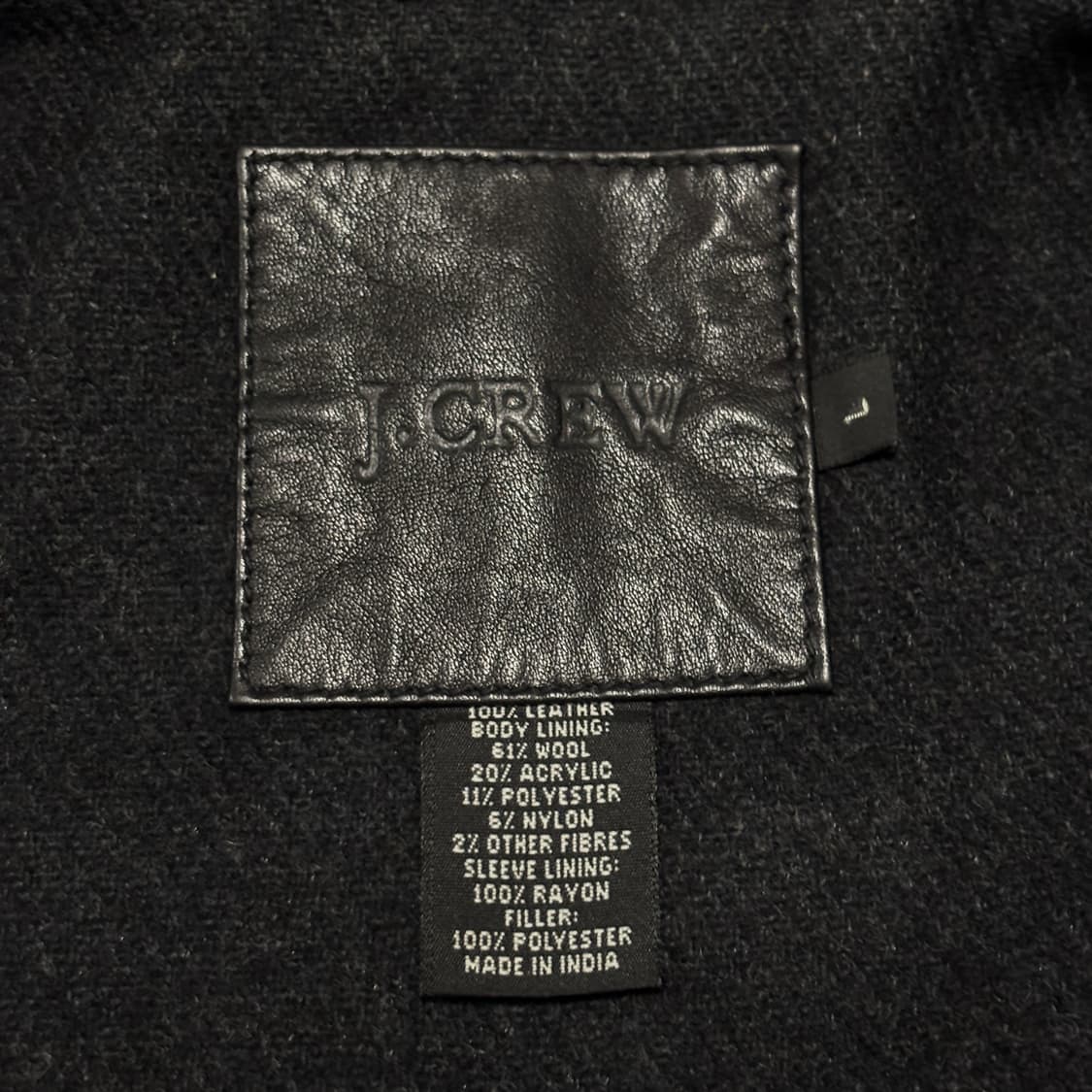 제이크루 레더 카코트 가죽자켓 상품이미지4