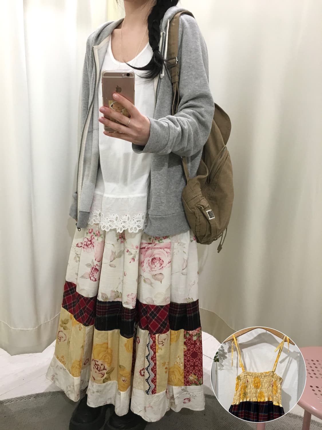 투웨이 패치 끈원피스 상품이미지1