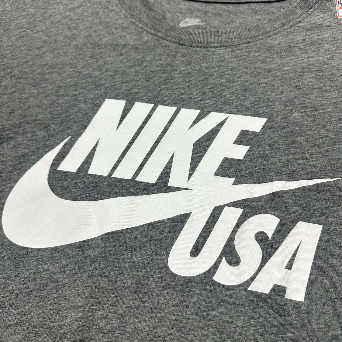 ✨ (만원 빈티지) 나이키 USA 빅로고 그레이 반팔티  상품이미지3