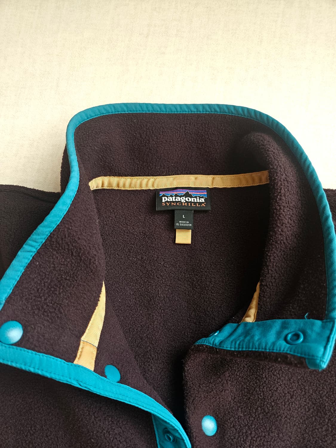 파타고니아 신칠라 헤비웨이트 옵시디안 플럼 L 플리스 후리스  상품이미지2