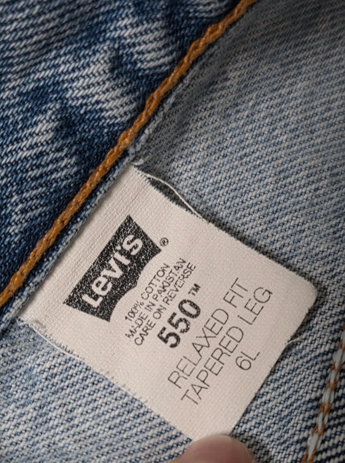 리바이스 빈티지 550 여성용 테이퍼드 데님 27 상품이미지4