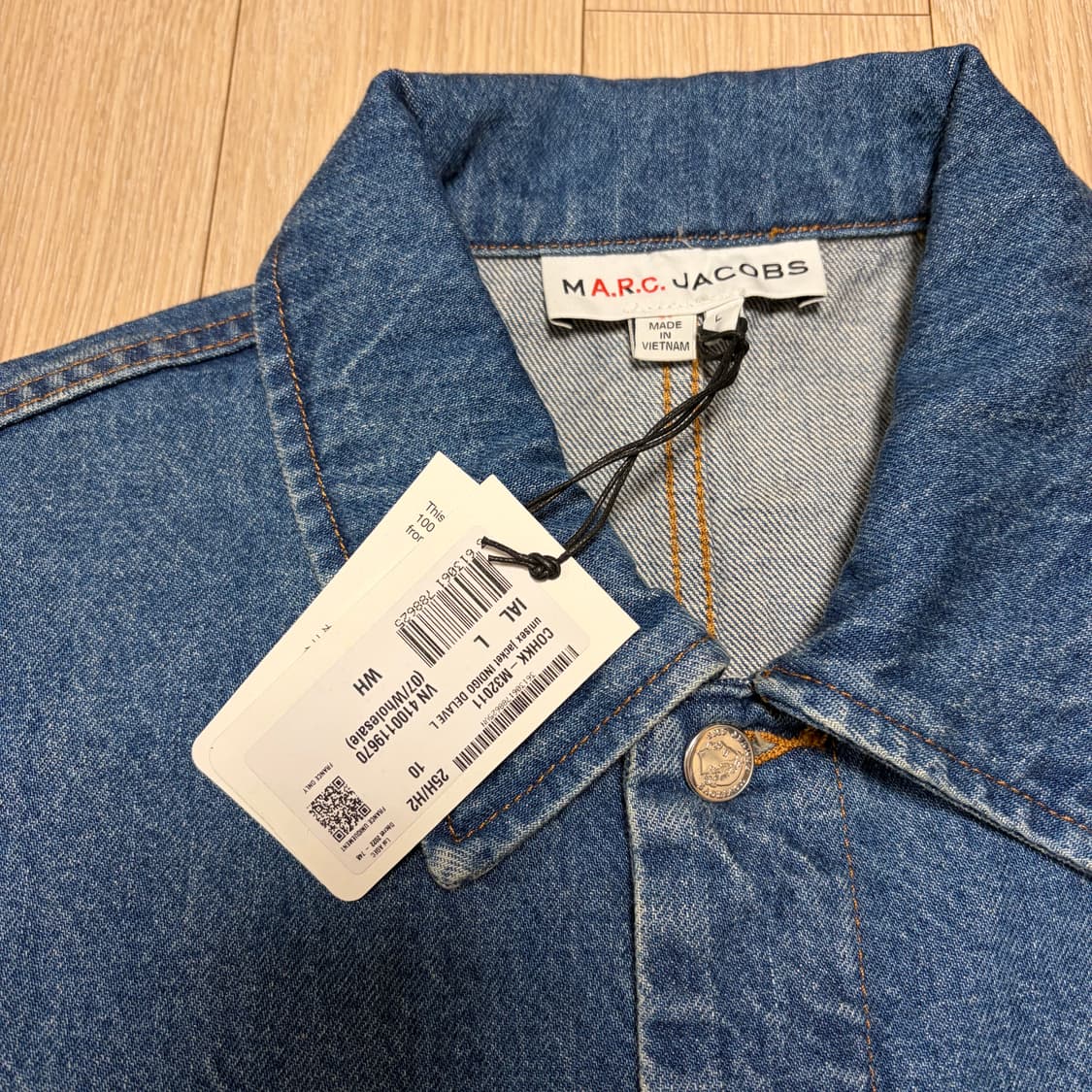 새상품)A.P.C X 마크제이콥스 유니섹스 드롭숄더 청자켓 상품이미지4