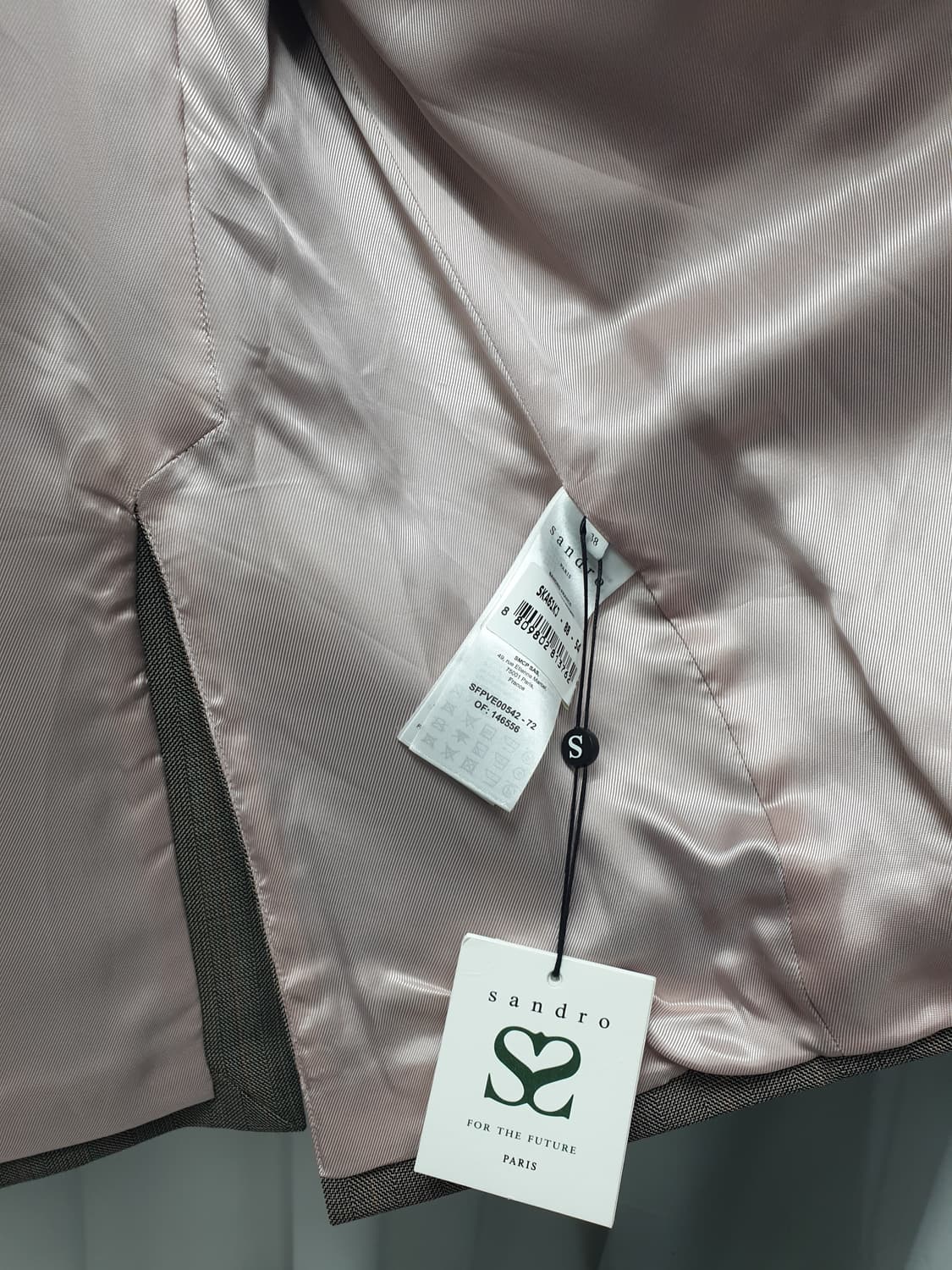 새상품) 산드로 체크 블레이저 자켓 2 상품이미지6