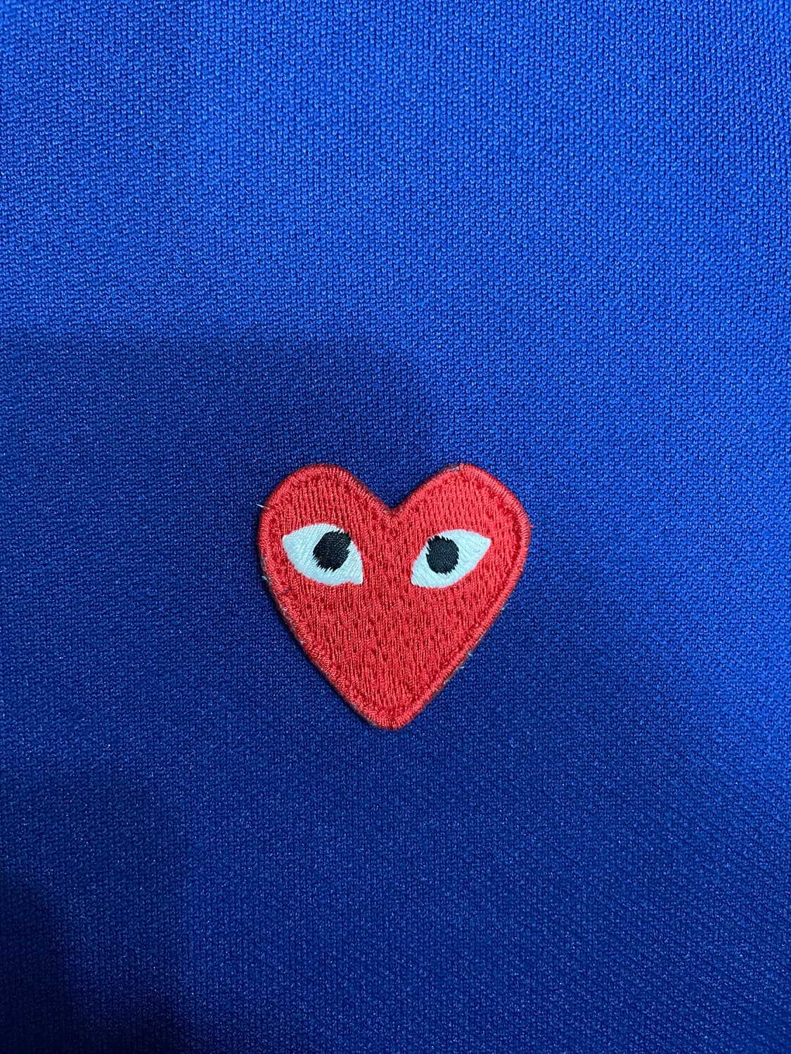 꼼데가르송 블루 레드와펜 후드집업 상품이미지5