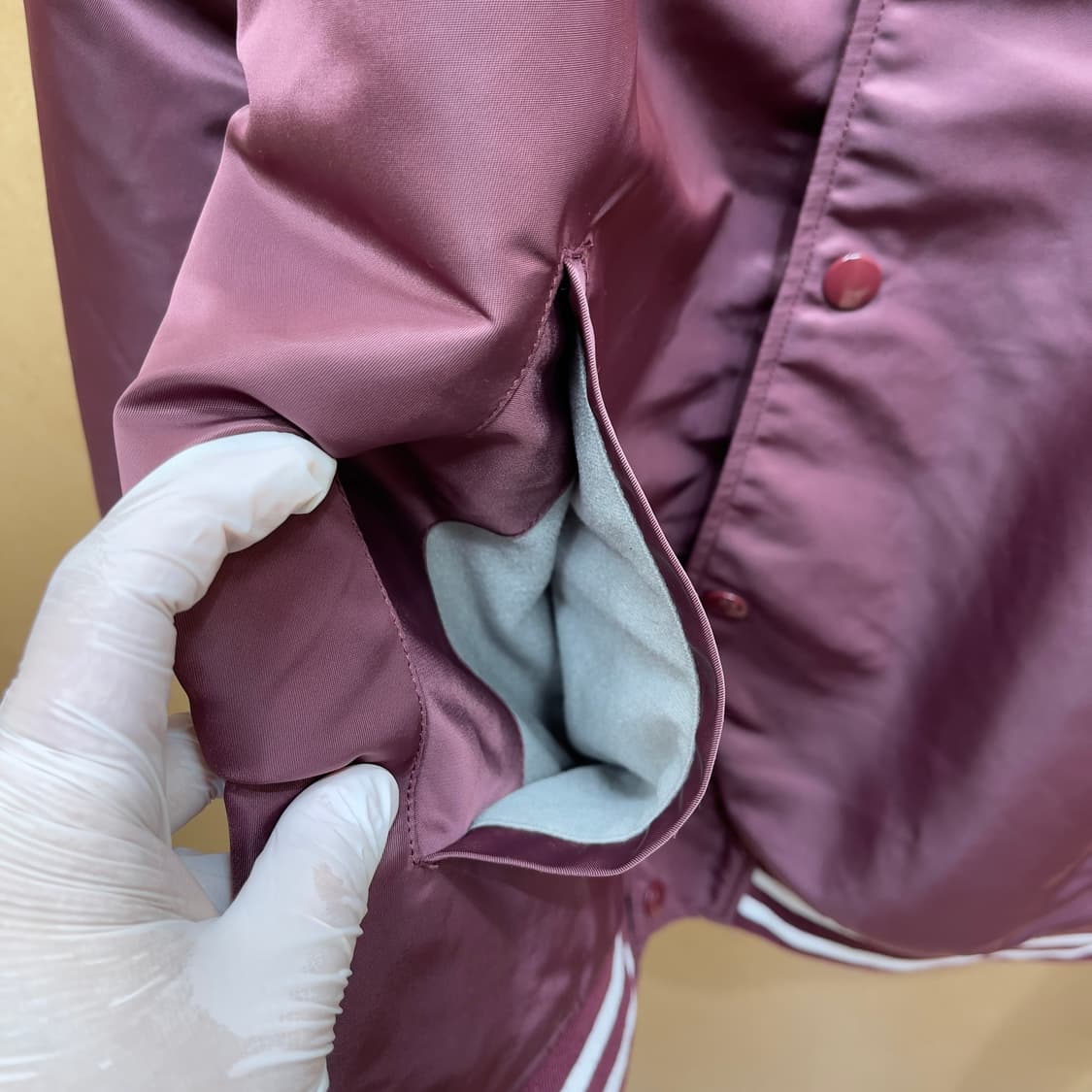 챔피온 나일론 바시티 자켓(버건디) 상품이미지7