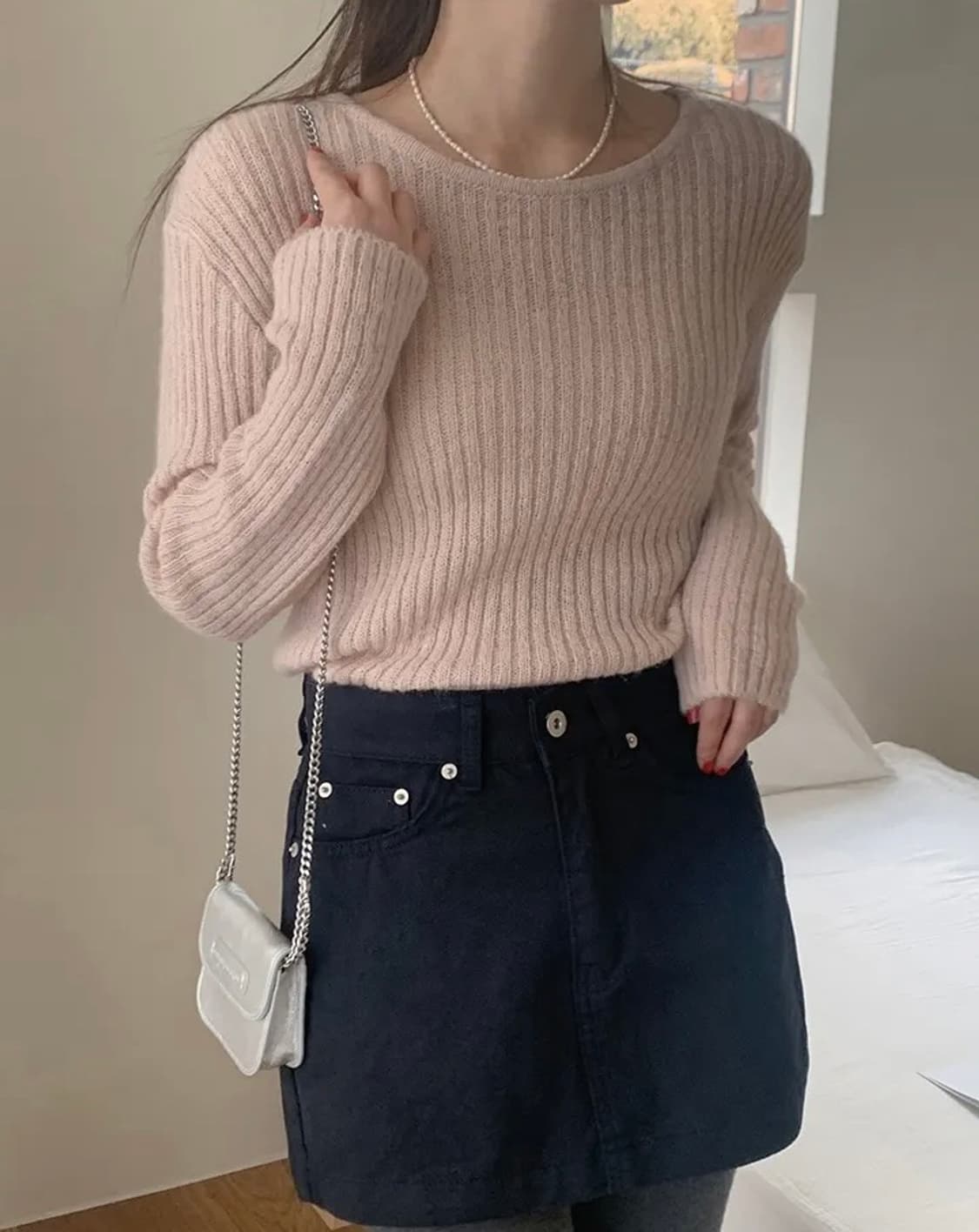 알파카골지니트 새상품 상품이미지2