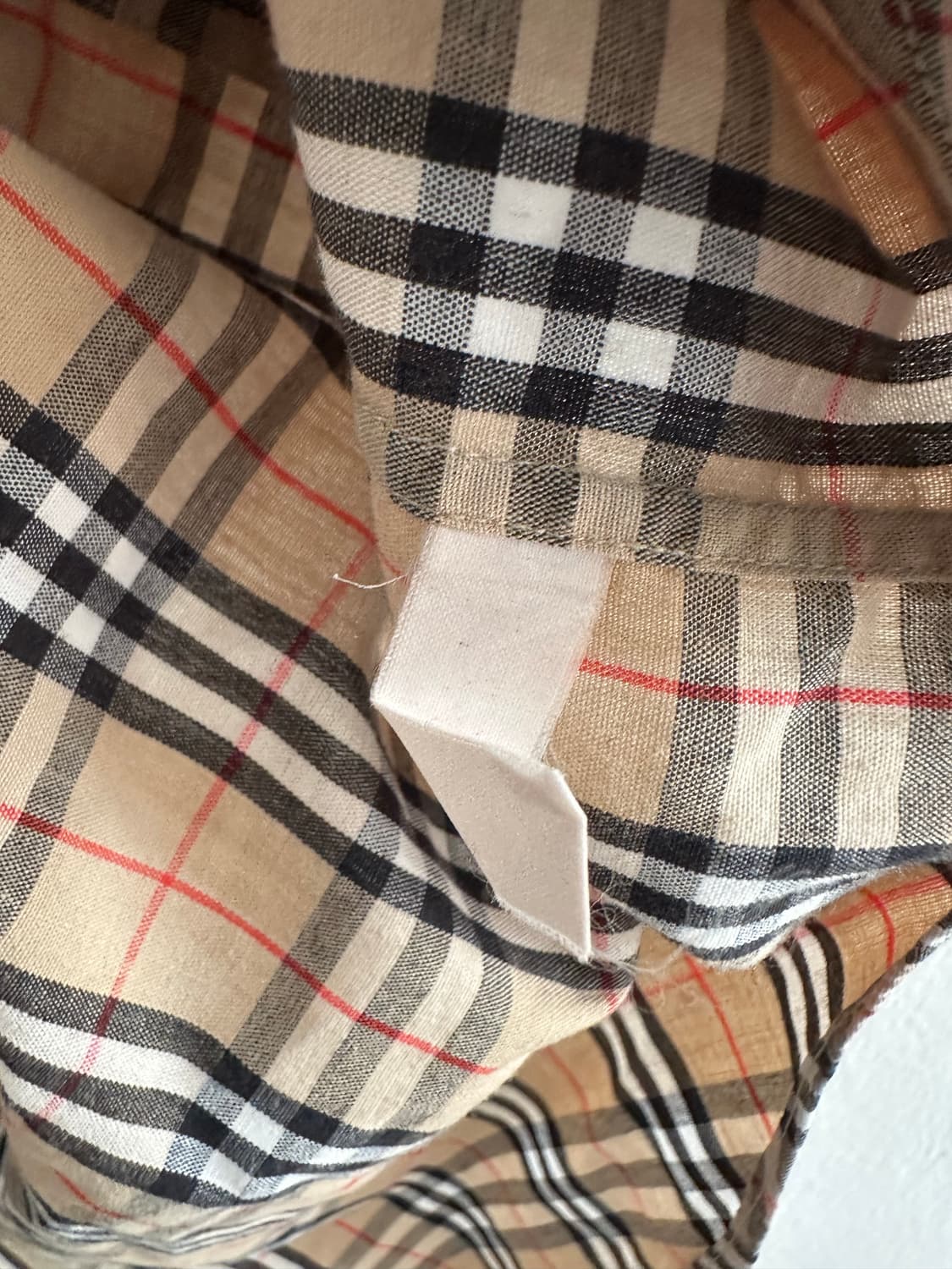 버버리 노바체크 베이지 반팔셔츠 상품이미지6