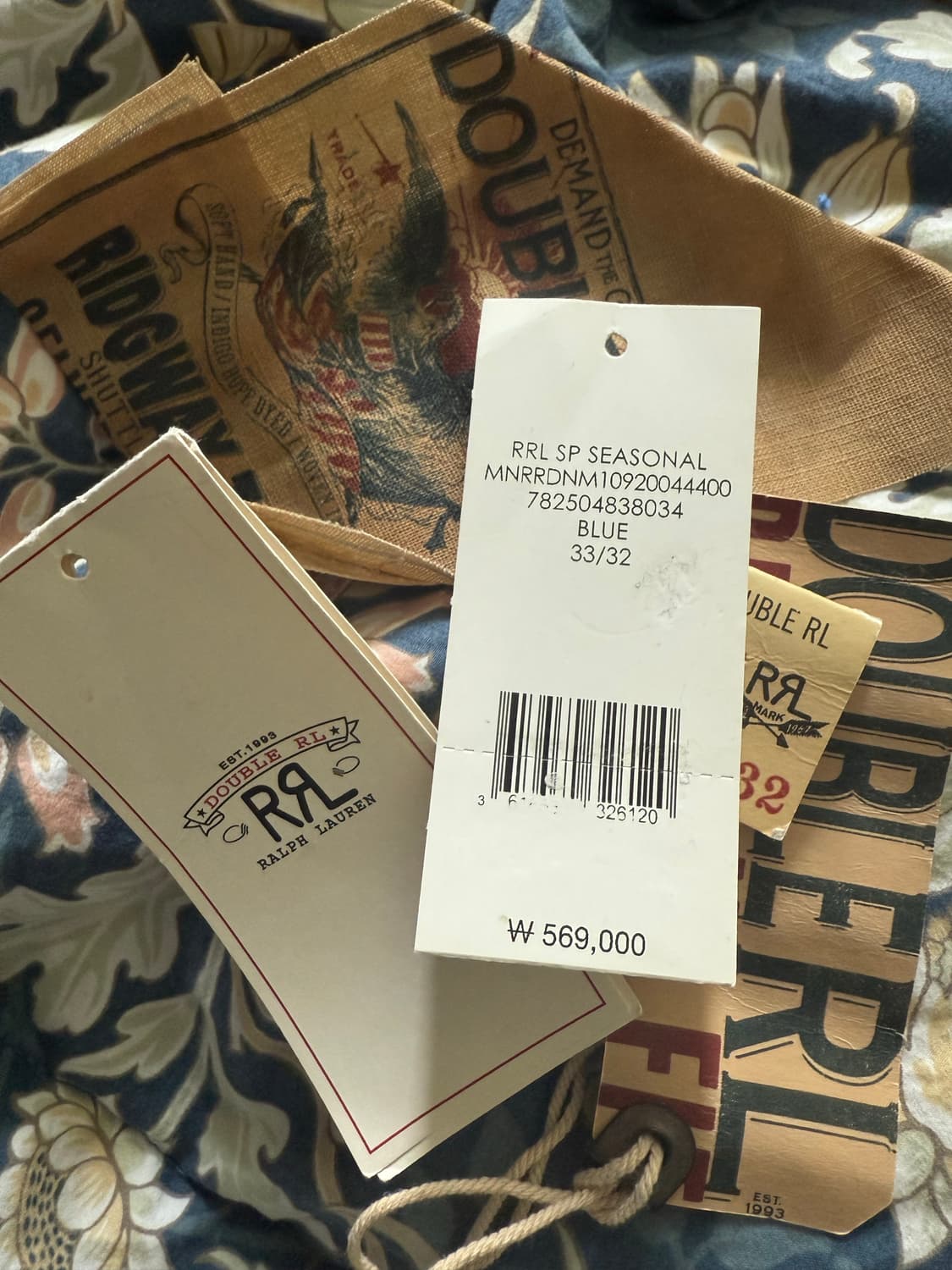 [33] 더블알엘 슬림 셀비지 페인티드 워싱진 상품이미지4