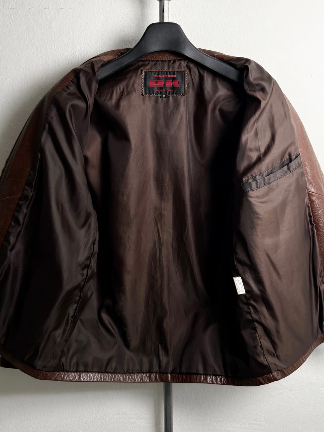 Vintage Cowhide Leather Zip Up Jacket 상품이미지5