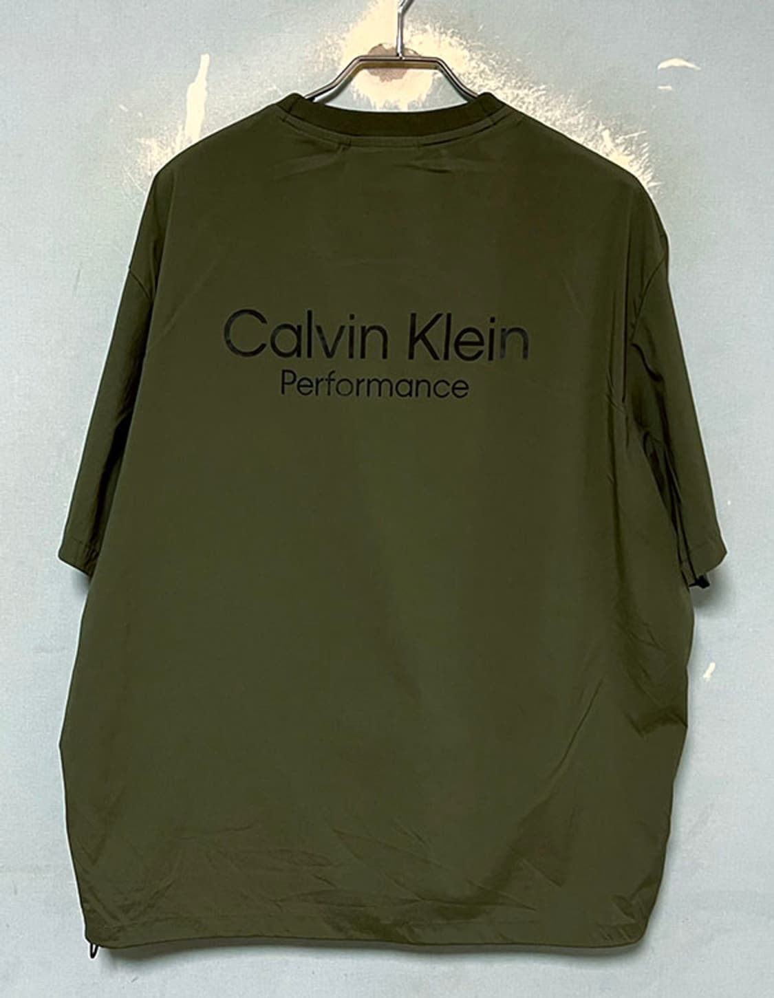 캘빈클라인 퍼포먼스 우븐 남자 반팔티 피스테 새상품 L 100-105 상품이미지2