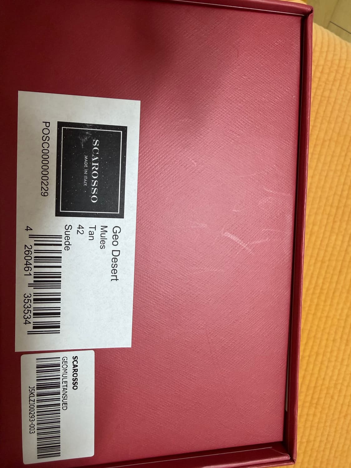 스카로쏘 지오GEO스웨이드 뮬 슬리퍼 브라운 팝니다. 상품이미지5