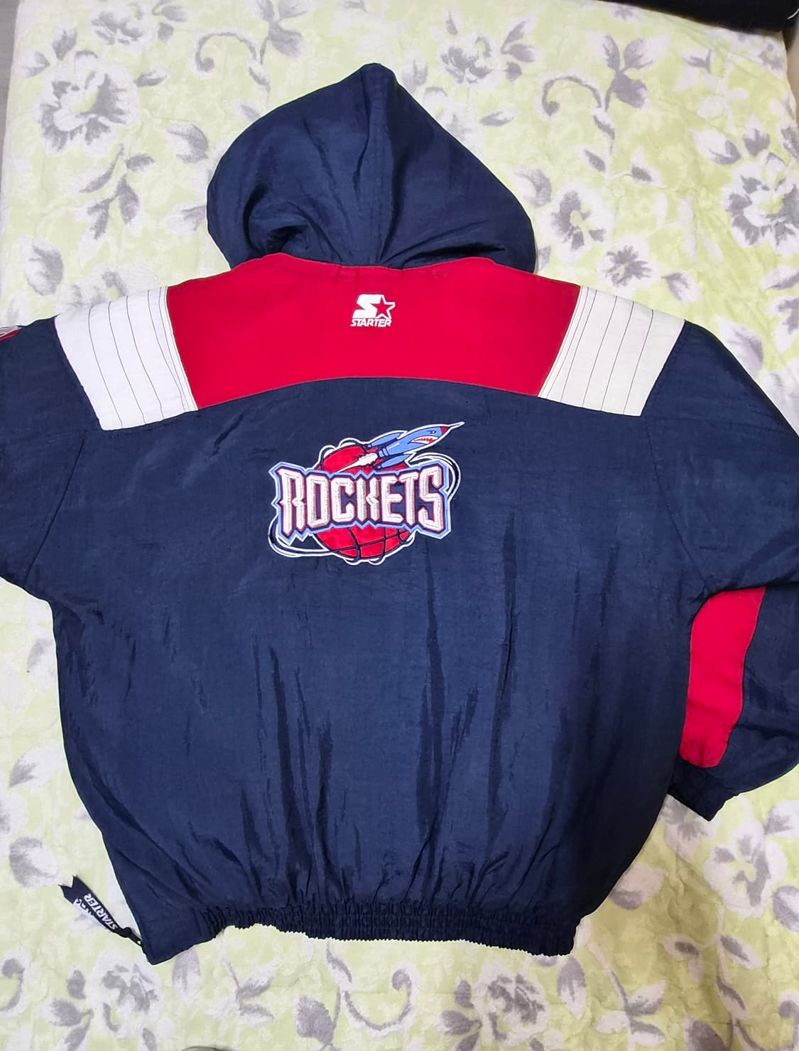 nba 스타터 아노락 점퍼 휴스턴 로켓츠 L 상품이미지5