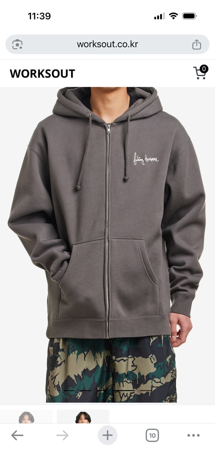 퍼킹어썸 후디 차콜 상품이미지4