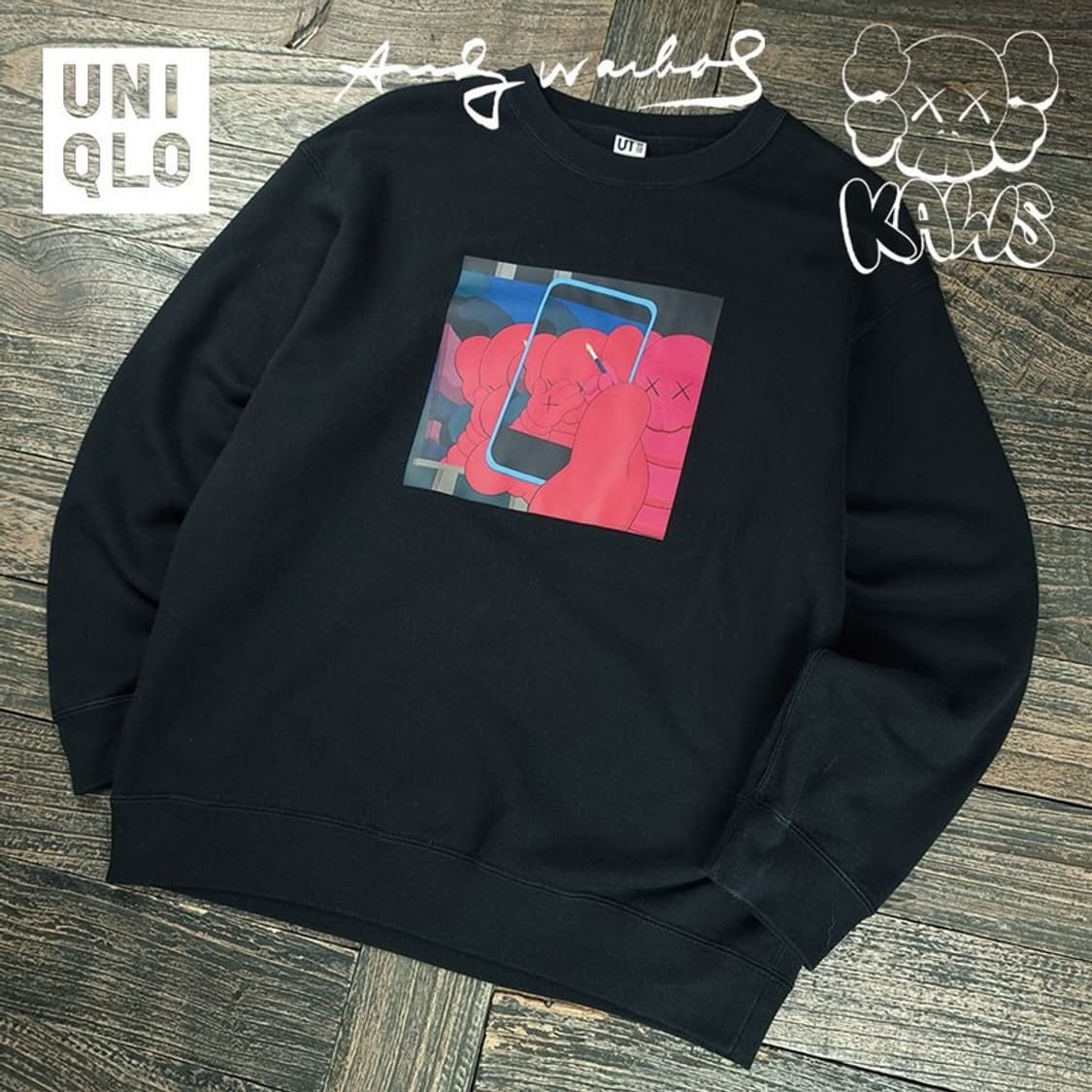 [유니클로 X 앤디워홀 X 카우스] 3자 협업 맨투맨 M20116 상품이미지1