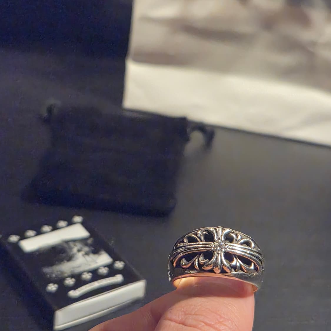 크롬하츠 플로랄 크로스 링 다이아 1P (Chrome Hearts Flo 상품이미지1