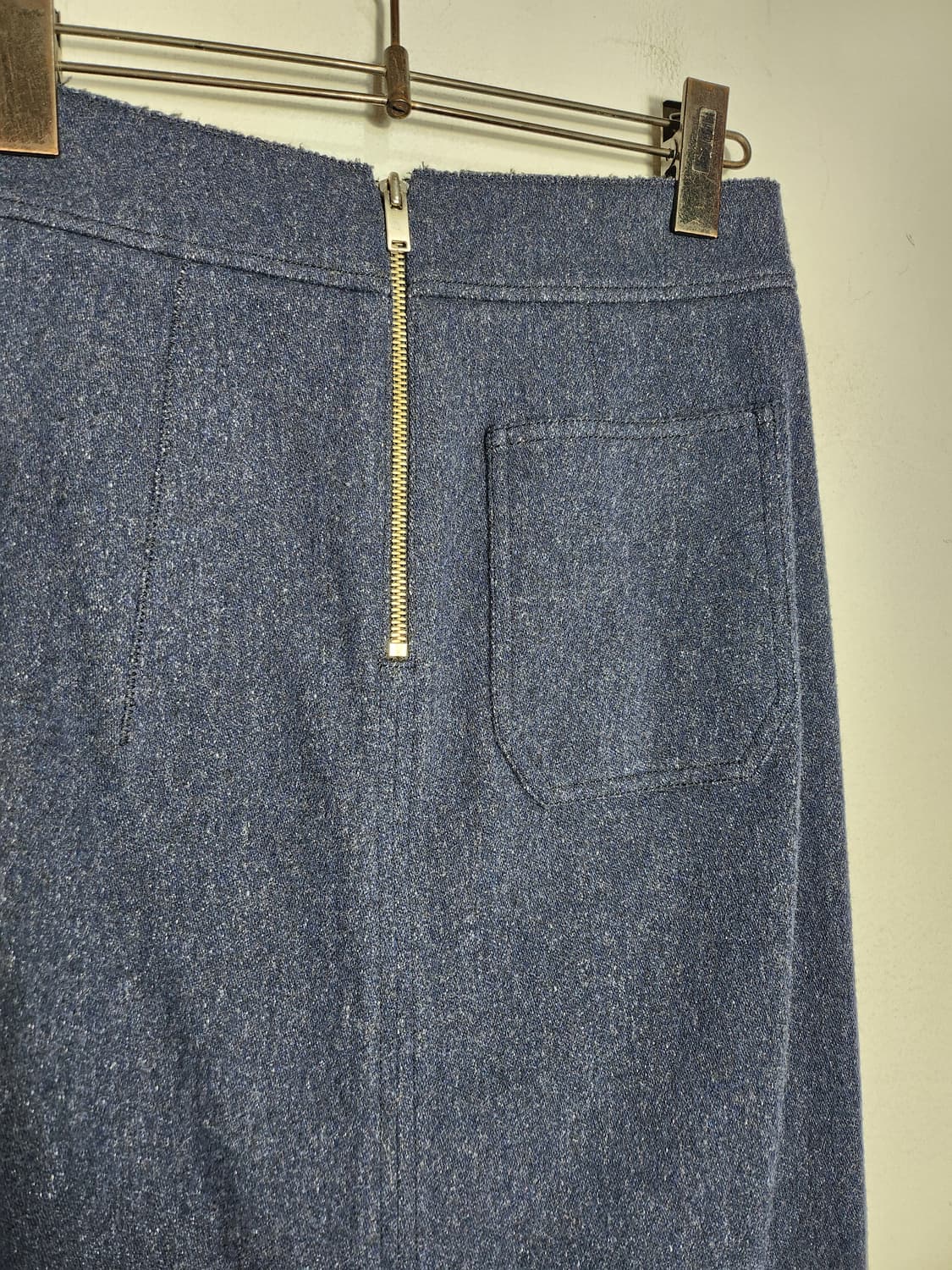 시스템 울 혼방 미디 스커트 상품이미지4