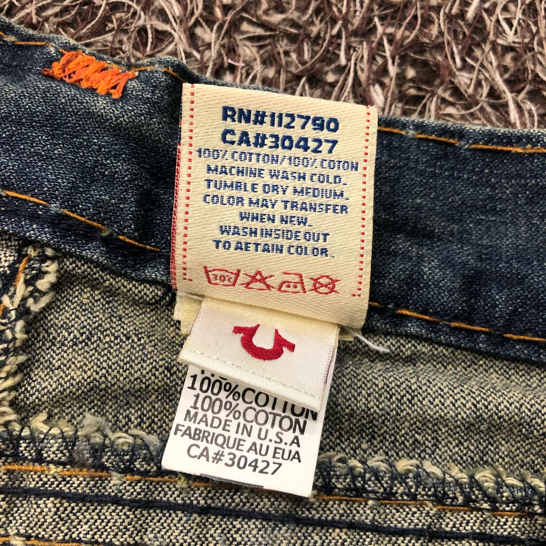 30 트루릴리전 조이 슈퍼 티 워싱 부츠컷 데님 팬츠 상품이미지5