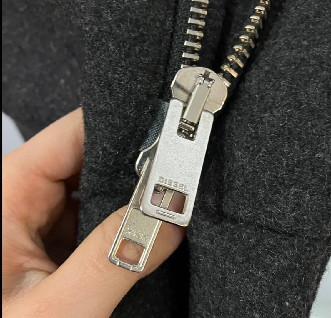 디젤 암 레더 코트 상품이미지5