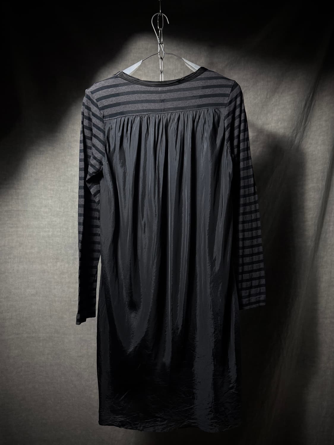 Sacai luck Striped Back-Pleated Dress 상품이미지5