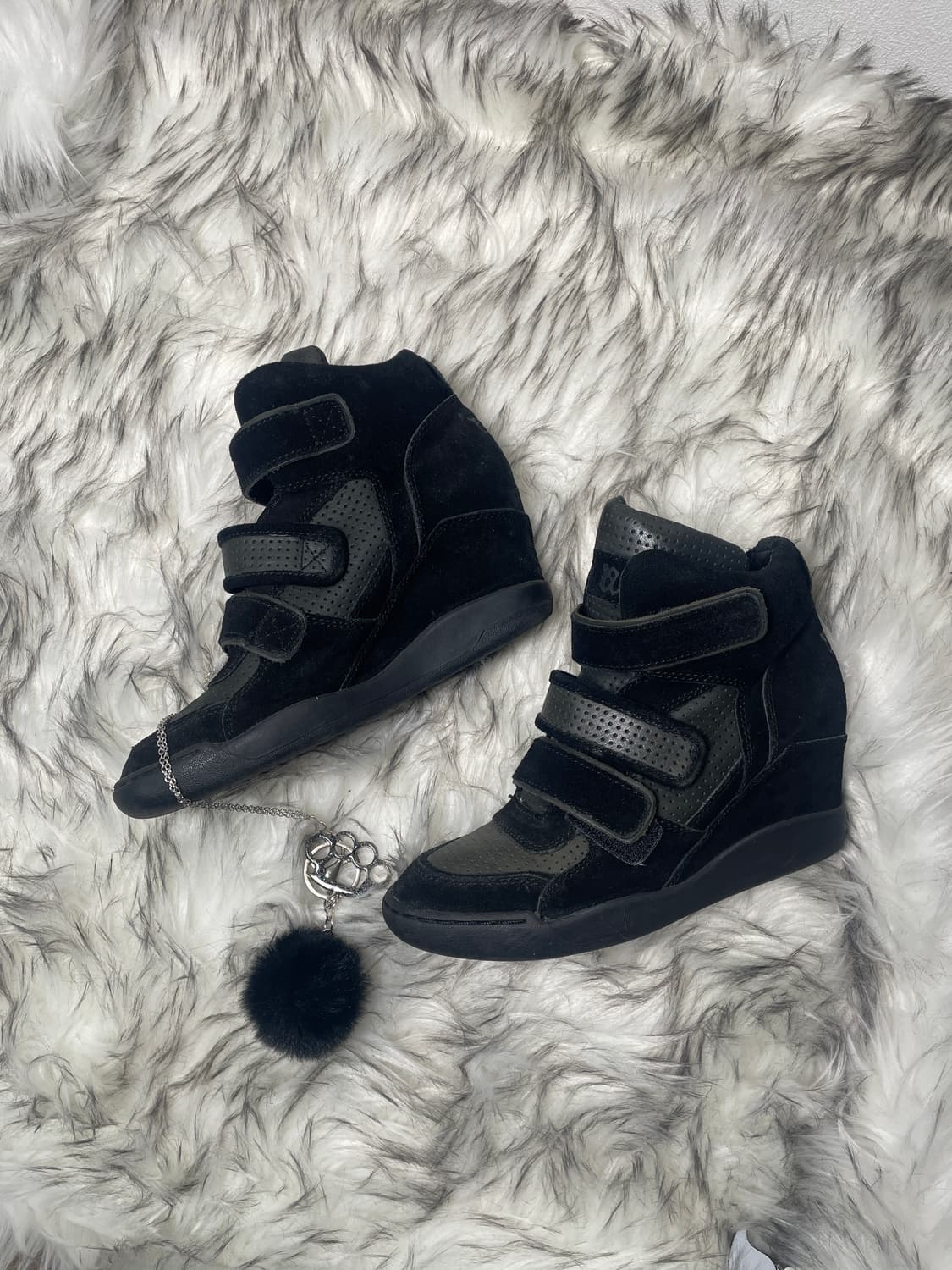 Ash 아쉬 웨지힐 스니커즈 블랙 상품이미지1