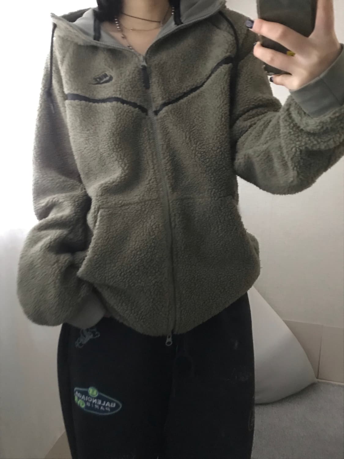 나이키 카키 투웨이 후리스 상품이미지5