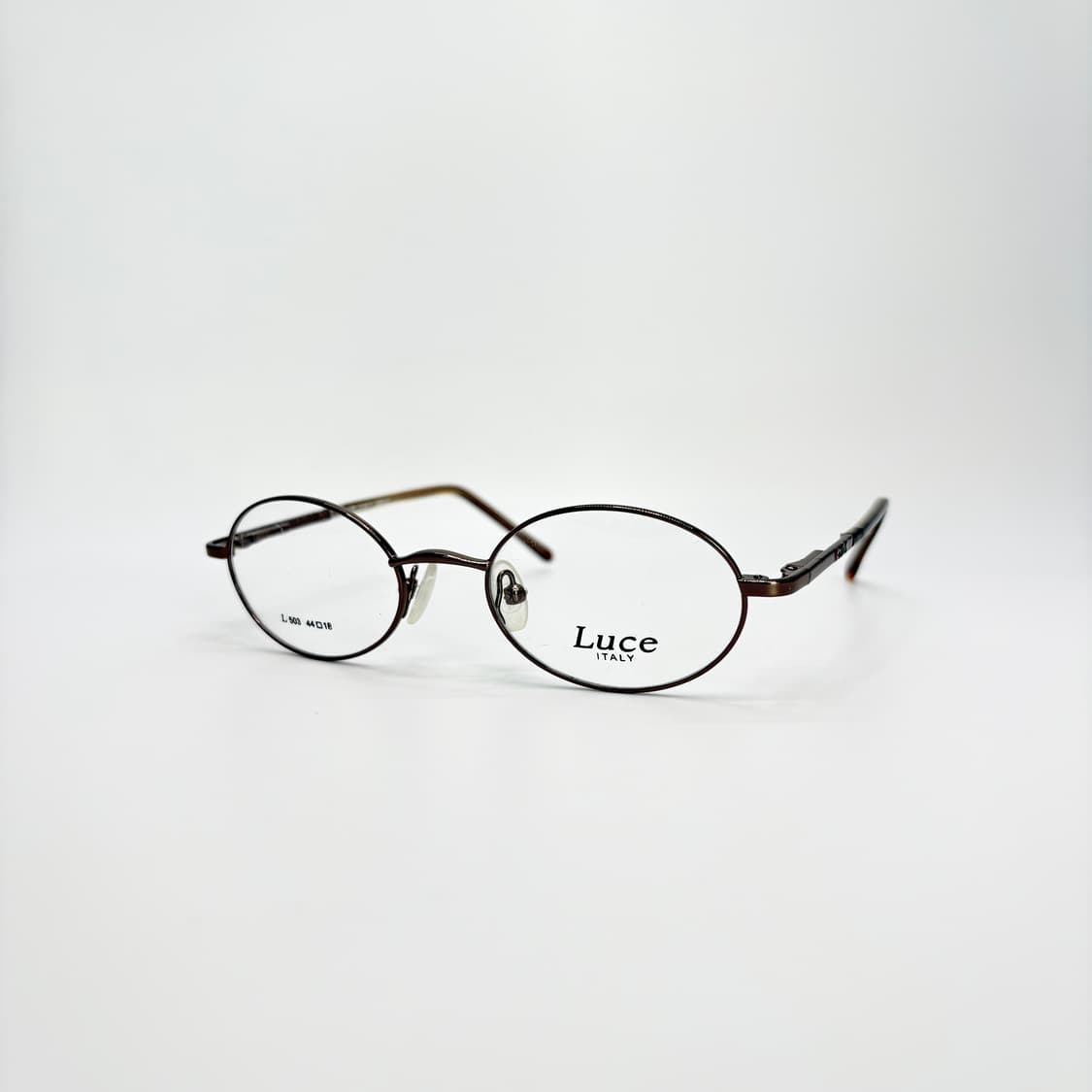 LUCE 브라운 오벌 키즈용 안경 상품이미지1